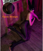 Body Stockings for Women Oil Shiny Bodystocking 5D Neck Sling Bodysuit Catsuit Nylon Shiny Pantyhose
