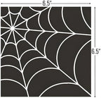 Dining Collection Halloween Lunch Size Napkins Spider Web Black - 20 Count