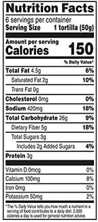 Mission Gluten Free Soft Taco Tortillas, Trans Fat Free, High Fiber, 6 Count - 2 Packs