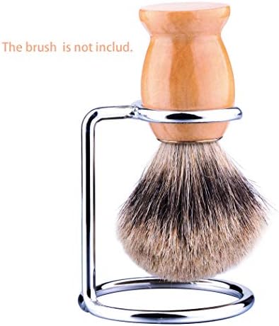 Grandslam Shave Brush Stand Stainless Steel for Badger Shaving Brushes Holder Height 2.8inch/7cm Space Saver