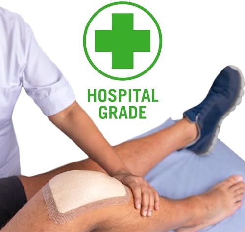 Mepilex Border Flex 4 x 4 in (10 x 10 cm) Hospital Grade Dressings for Skin Tears, Minor Burns and Cuts Waterproof Adhesion for Up to 7-Day Use