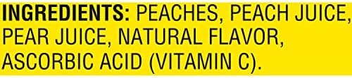 Del Monte Yellow Cling Sliced Canned Peaches in 100% Juice, 15 oz Cans (Pack of 4)