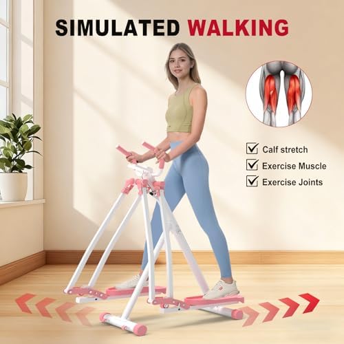 HOTWAVE Space Walker Exercise Machine - Air Walker Elliptical Trainer for Home Use, with Foldable Design for an Aerobic Stepper and Cross Trainer Glider Exercise Machine for Men and Women