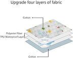 Waterproof Changing Pads Portable - Breathable Leak Proof Mattress Pad Protector Baby Changing Mat for Toddler, Kids Pack of 3 (M (27.5 x 19.7 Inch))