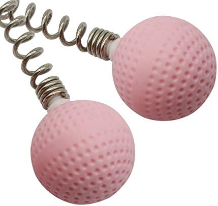 SinLoon Massager Ball Hammer(2-Pack) Hammer Stick Manual Beat Golf Ball Massager Back Shoulder Massage Full Body Reduce Fatigue Pain(Pink)