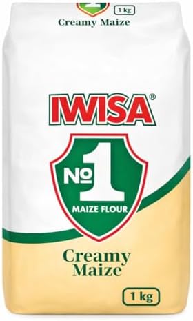 Creamy Maize Meal 1kg – Premium Fine Ground Cornmeal, Smooth Texture for Pap, Porridge & Traditional Dishes, Non-GMO Maize Flour, Staple Pantry Essential for Breakfast & Cooking - Iwisa