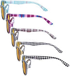 Eyekepper 5 Pack Computer Reading Glasses Cat Eye Blue Light Blocking Readers Amber Tinted +2.75
