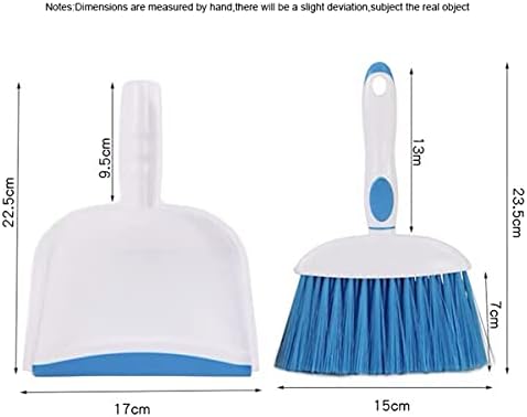 Mini Broom and Dustpan Set-Mini Whisk Set for Desk, Housekeeping, Office, Kitchen, Pet Nest, etc.,Daily Cleaning Necessity Plastic Mini Dustpan Set (Gray)