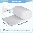 Felt Roll with Adhesive Backing, 1/4" Thick x 6" Wide x 2.5 Yard Orthopedic Felt Sheet, Premium Wool Rayon Blend for Foot Cushioning, Pain Relief & Support (1 Roll)