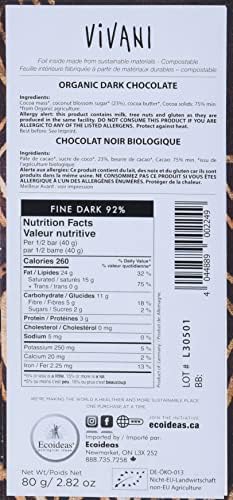 VIVANI Organic Superior Panama Chocolate Bar, 1 CT