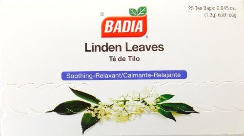 Badia Linden Leaves Tea -- 25 Tea Bags - 2 pc