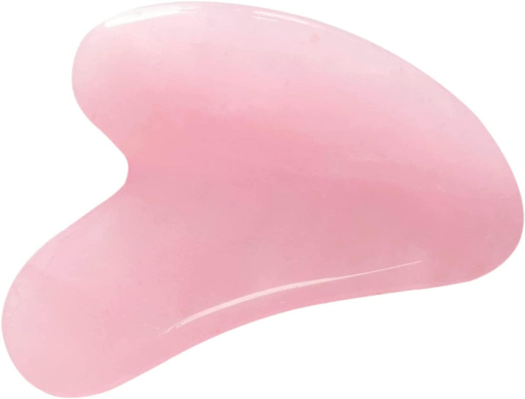 Mina Heal Rose Quartz Gua Sha Facial Massage Stone Excellent Skincare Tool