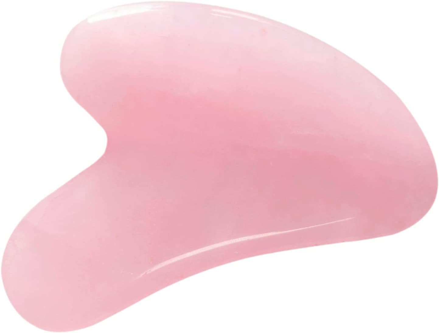 Mina Heal Rose Quartz Gua Sha Facial Massage Stone Excellent Skincare Tool