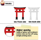 18 PCS Japanese Cupcake Toppers for Boys Girls Adult Kokeshi Folding Fan Cherry Blossom Cake Topper Sushi Japanese Birthday Party Decorations Supplies