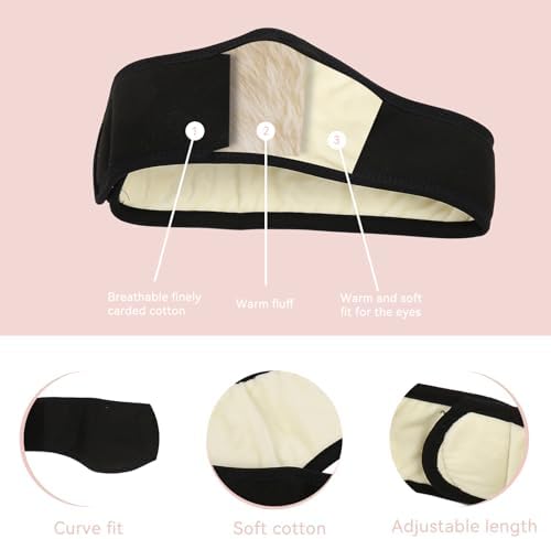 Agatige Sleep Ear Muffs, Soundproof Sleep Earmuff Headband Sleeping Noise Cancelling Ear Wrap Muffs Winter Women Sleep Mask