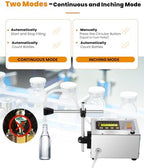 Liquid Filling Machine 2-118 Oz Bottle Filler Machine with Anti-Dripping Nozzle Diaphragm Pump Digital Control for Cosmetic Water, Wine, Makeup Remover GFK-160A