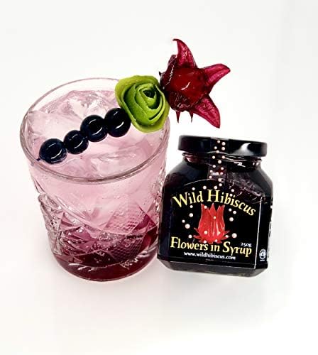 Wild Hibiscus Flowers in Syrup - 8.8 oz (250 g)