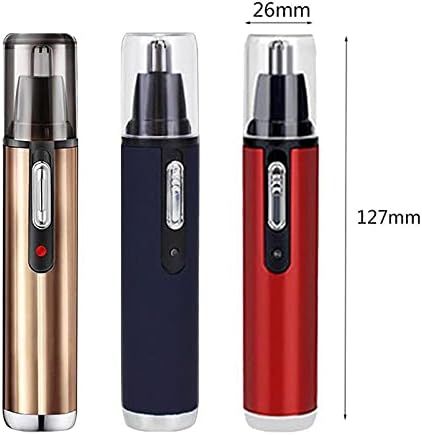 Electric Ear Neck Nose Hair Trimmer Eyebrow Trimmer Implement Shaver Clipper Shaver Man Woman Clean Trimer Razor Remover Kit IPX7 Waterproof Dual Edge Blades for Easy Cleansing (BLACK)