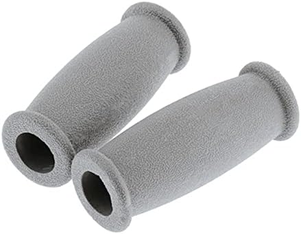 Crutch Hand Grip Replacement, 2 Pack Cane Crutch Handgrips Soft Rubber Crutches Handle for Most Standard Aluminum Crutches, Replacment Cushion Tops Axillary Support Double Crutches Accessories