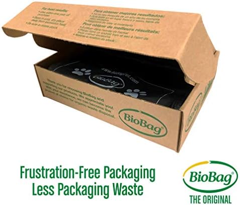 BioBag Premium Pet Waste Bags, Standard Size, 200 Count, Great For All Dog Breeds, Fits in Standard Park Dispensers