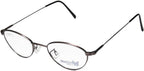 Marcolin Village 47 6395 Womens Suitable For Office Classic Cat Eye With Spring Hinges Made In Italy Eyeglasses/Eyewear (49-19-140, Brown)