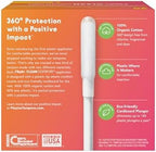 Playtex Clean Comfort Organic Cotton Tampons, Regular Absorbency, Fragrance-Free, Organic Cotton - 30ct