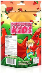 Bubblegum Kids Theo’s Wacky Watermelon Sugar Free Gum | Watermelon Flavor, Sugarless Gum with Xylitol | Vegan, Low Calorie Candy for Kids & Adults | Resealable Bag, 55 Pieces Per Pack, 1 Pack