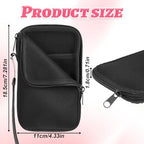 Thinp Tampon Holder for Purse, Small Period Travel Pouch Tampon Storage Bag with Zipper Portable Period Bag for Women, Ladies Small Tampons Organizer Pouch for Feminine Products (Black)