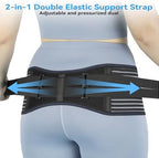 Sacroiliac SI Joint Hip Belt for Women and Men, Lower Back, Trochanter Brace, Sciatic, Pelvic & Hip Support brace, Non-Slip, Adjustable & Breathable Pain Relief Brace with 5 Stainless Steel Spring