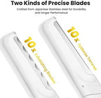 Dermaplaning Tool for Face Exfoliation, with 20 Replaceable Blades, Facial Shaver/Eyebrow Razor, Peach Fuzz Removal Eyebrow Shaper for Women, Easy to Use Dermaplaner Help Exfoliate and Smooth Skin