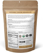 SPICY ORGANIC Onion Granules - Pure USDA Organic - Non-GMO Culinary Granulated Onion- Perfect for Use in Sauces, Soups, Salad Dressings, Condiments, Snack Foods, and Dairy Products - 16 Oz.