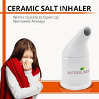 WBM LLC Natural Himalayan Pink Salt With Ceramic Salt Inhaler, 1.7 Lb
