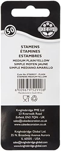 PME Stamens for Sugar Flowers Medium, Pack of 50, Yellow