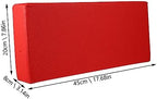 Cabilock 1pc Pu Leather Neck Pillow for Face Massage Table Ergonomic Design Cover Comfortable Support for Beauty Salon and Home Use Red