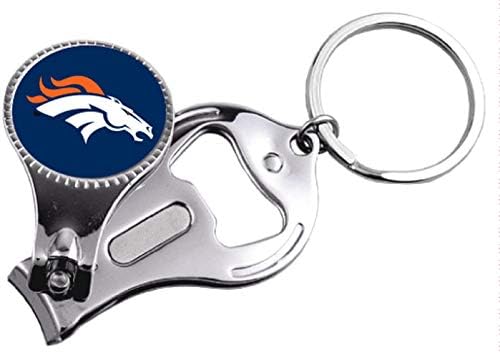 aminco NFL unisex-adult Nfl Multi-function Keychain Includes: Nail Clipper, Nail File and Bottle Opener