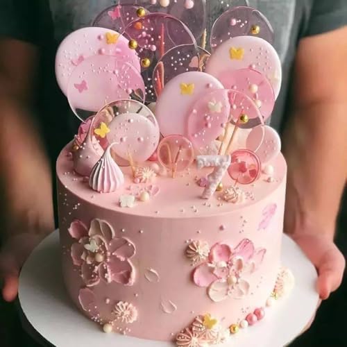 PhilaeEC Pink Princess Sprinkle Crown Pearl Mix Candy Edible Princess Theme Party Cake Decoration Baking Cookie Cupcake Toppers Valentines Halloween Christmas Supplies 3.53oz