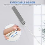 SetSail Dusters for Cleaning 100-inch Extra-Long Gap Duster with Extension Pole Bendable Microfiber Head Washable Ceiling Fan Cleaner Duster for High Ceilings, Floor