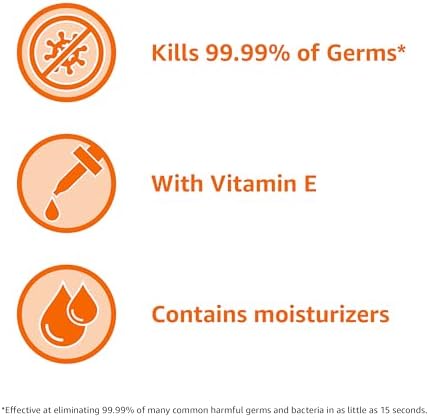 Amazon Basics Hand Sanitizer, Original Scent, Contains 62% Ethyl Alcohol, Moisturizing Formula, 67.60 fl oz, Pack of 1 (Previously Solimo)