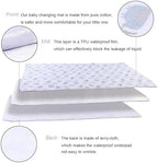 Baby Diaper Changing Pad Liners(22X27.5 inches) Soft Cotton Waterproof Changing Pad for Baby Underpads Mattress Mat Sheet Protector Portable Reusable Urine Mats for Travel Gear Pack of 3