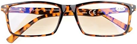 Eyekepper Computer Stylish Readers Quality Spring Hinges Computer Reading Glasses Tortoiseshell +3.5