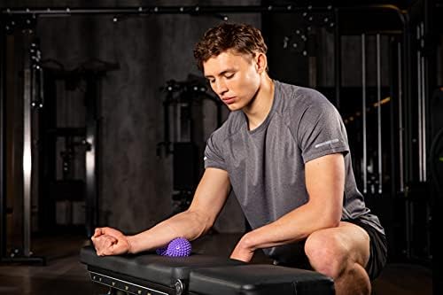 Wellbeing Pro Peanut Spiky Massage Ball Roller - Reflexology Muscle Trigger Point Therapy