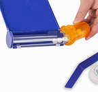 Medarchitect Right Hand Pill Counting Tray with Spatula (Blue - L Shape)