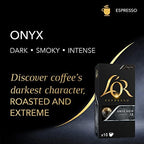 L'OR Espresso Capsules, 50 Count Onyx, Single-Serve Aluminum Coffee Capsules Compatible with the L'OR BARISTA System & *Nespresso Original Machines, 50 Count (Pack of 5)