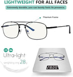 Eyekepper 3 Levels Vision Multifocus Reading Glasses UV Protection Progressive Readers Men Women Bendable Memory Frame