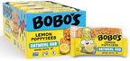 Bobo's Lemon Poppyseed Oat Bars, Simple Ingredients, Whole Grain Oats, Plant Based, Gluten Free Breakfast Bars, Non-GMO, Healthy Snacks for Adults & Kids (12 Bars)