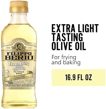 Filippo Berio Extra Light Olive Oil, 16.9 Ounce rPET Bottle (Pack of 6)