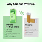 Roll on Wax Refill for Hair removal Aloe Vera at Home Roller Waxing Cartridges for Sensitive Skin Depilatory Soft Wax for Legs Arms & Body 5.3oz 150g 4 Pack