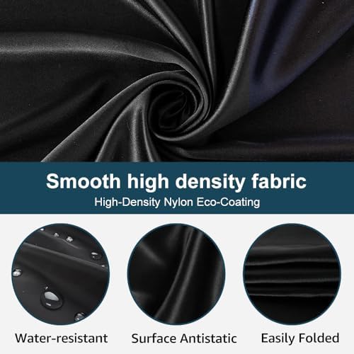 Beard Bib Beard Apron, Beard Bib Hair Catcher for Men Shaving, Non-Stick Beard Bib Apron for Men with Strong Suction Cups, Gifts for Men Husband, Grooming Kit for Men - Black