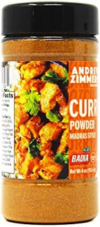 Badia Andrew Zimmern Curry Powder Madras Style, 4 oz - Madras Hot Curry