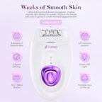 Epilator,Epilator for Women,Facial Hair Removal for Women Rechargeable,2 Speeds Hair Removal Device with 36 Tweezers,Hair Removal Device Legs/Face/Bikini/Arms,Epilator for face Smooth Skin